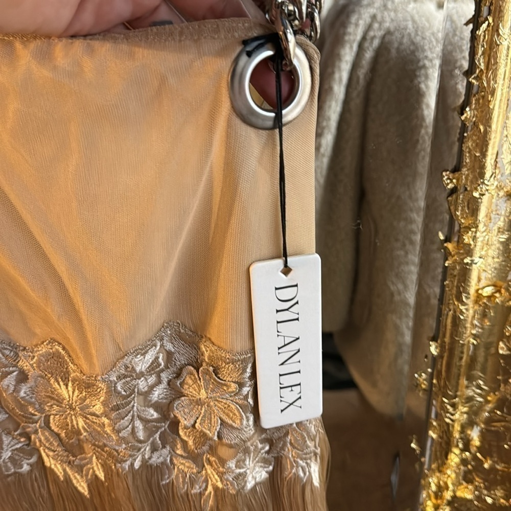 Dylan Lex Chain Strap Dress Nude Large — image 6 of 6